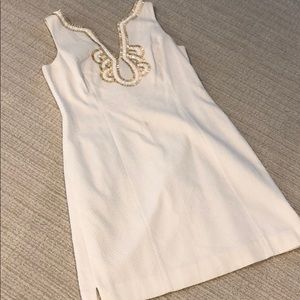 White Lilly Shift Dress